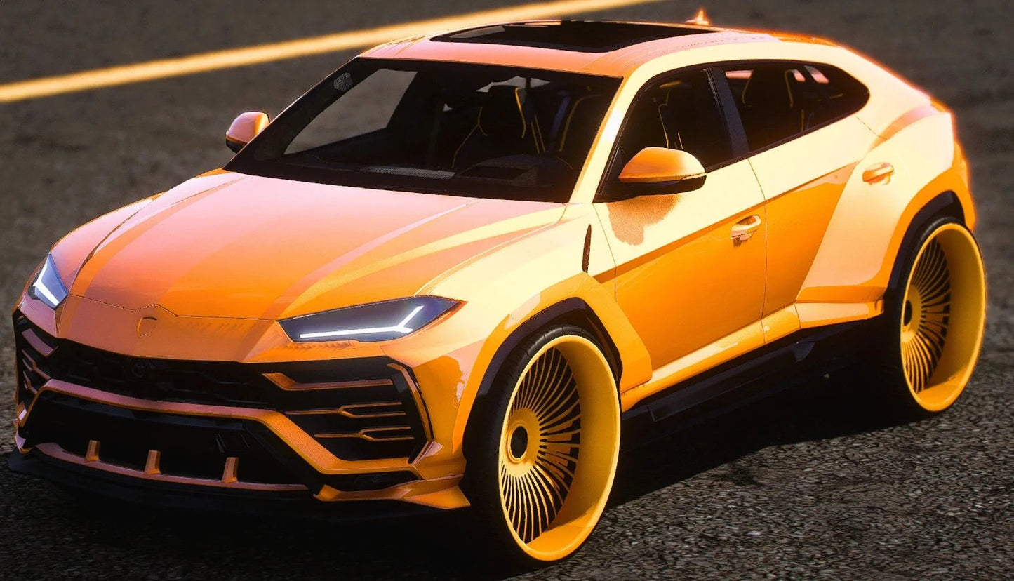 (Unbranded) 2022 Lamborghini Urus Widebody 5 Seater With Money And Speakers On Forgiatos | AS Customs