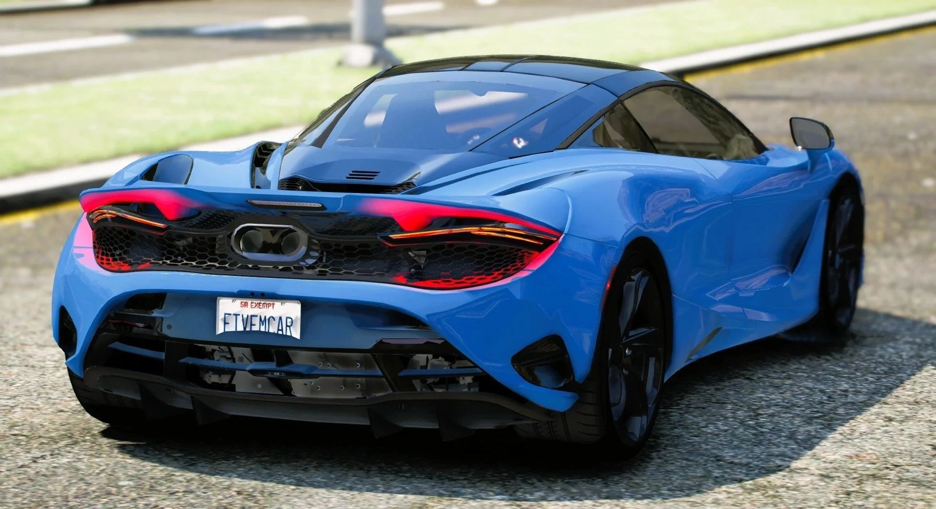 (Unbranded) 2024 Mclaren 750S Stealth Version | Raz3r blad3