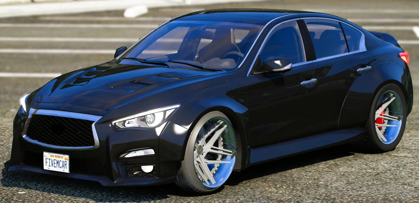(Unbranded) 2023 Infiniti Q50 Red Sport Widebody GTR Nismo Swap | 4K Customs