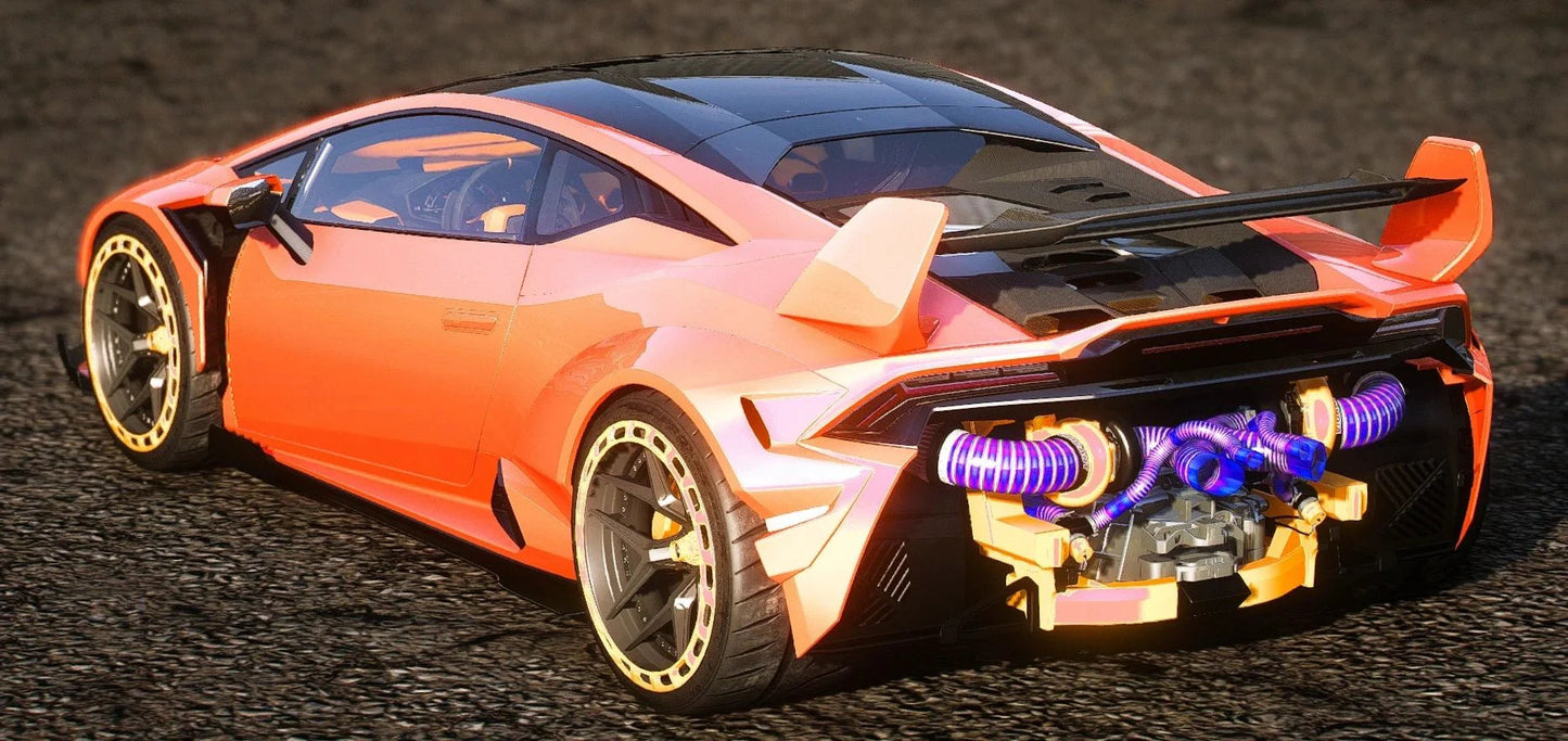 (Unbranded) 2023 Twin Turbo Widebody Huracan Tecnica | Castillo Mods