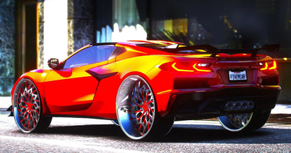 (Unbranded) 2023 Twin Turbo Z06 C8 Corvette on 26" Rucci "Ounce" | LilBuddyCustoms