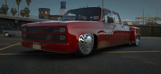 (Unbranded) Bagged Chevrolet k30 Dually on JTX Forged wheels | Castillo Mods