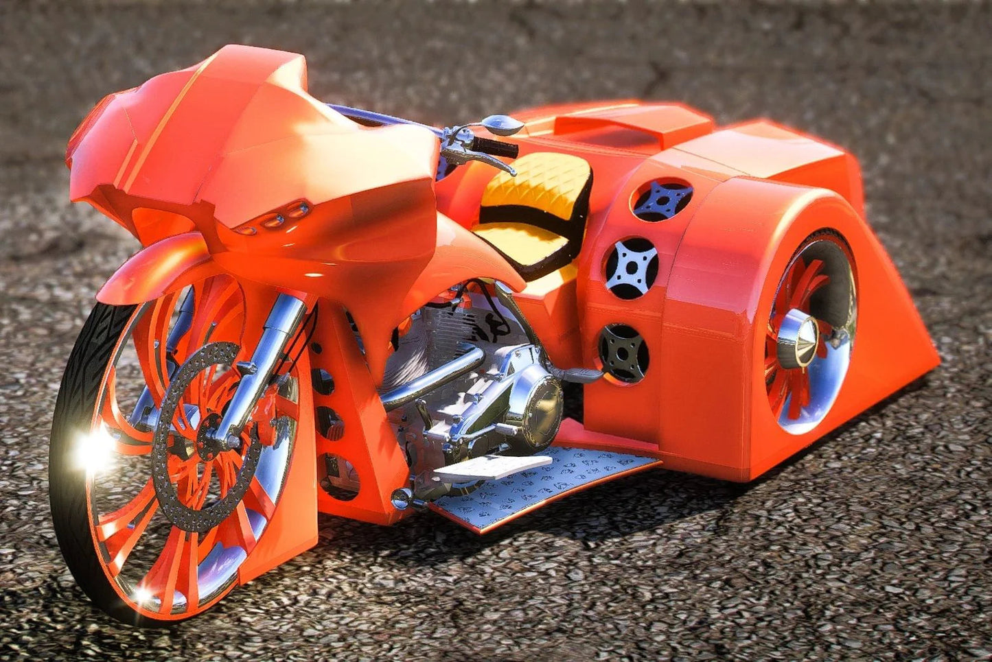 (Unbranded) Bagger Trike With Working Speakers | GG