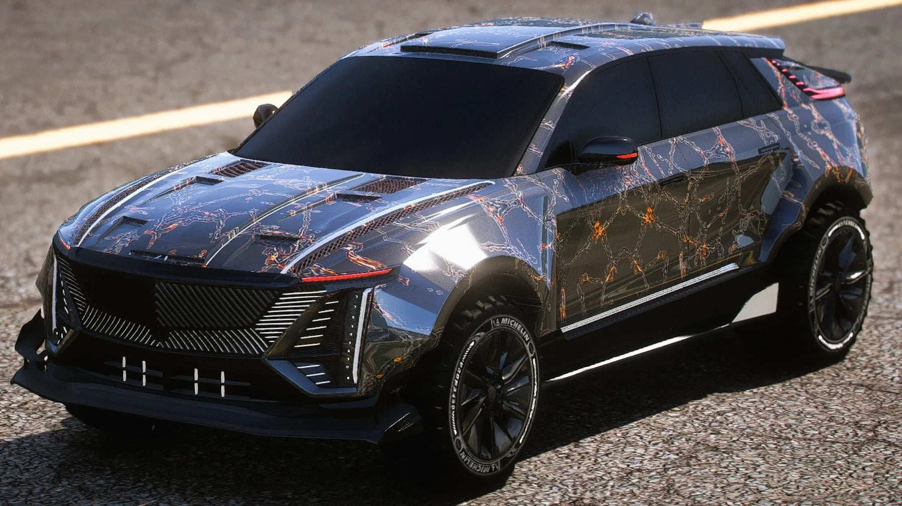 (Unbranded) Cadillac Lyriq Super Body Offroad (4 Liveries) | Sawz Ink