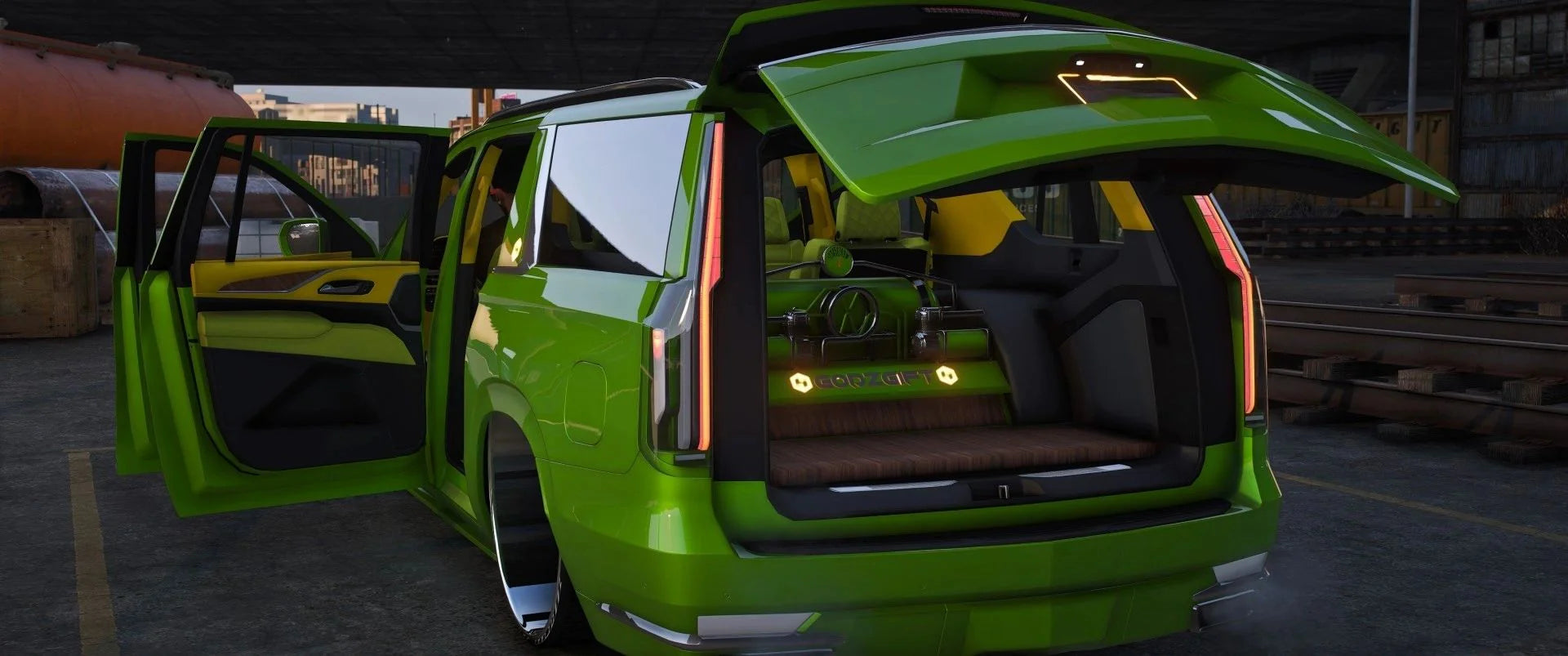 (Unbranded) Cadillac Escalade 2 ESV EE SEMA Bagged | GG