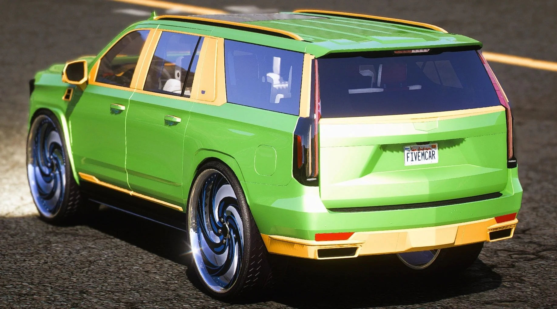 (Unbranded) Cadillac Escalade Concept on floaters Donk 2025 (Animated Sunroof) | GZ Customs