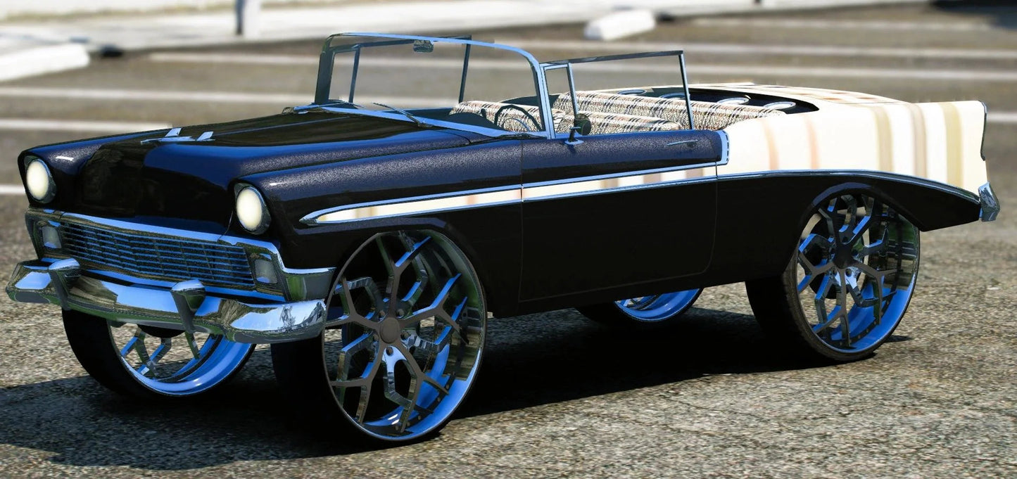 (Unbranded) Chevy Belair 28s Donk | Krazy Customs
