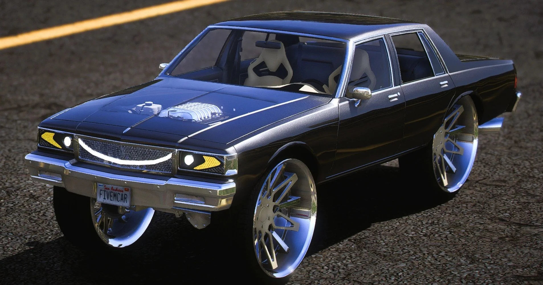 (Unbranded) Chevy Caprise HellcatBox Donk 6 Seater Slider | A1 Customs
