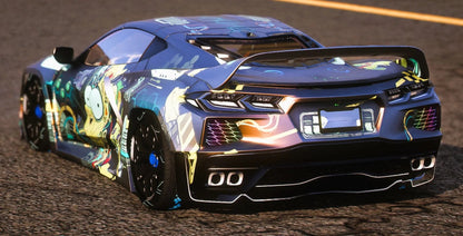 (Unbranded) Chevrolet Corvette C8 Rocket Bunny The Simpsons [Dinamic Lights] | Kick Store