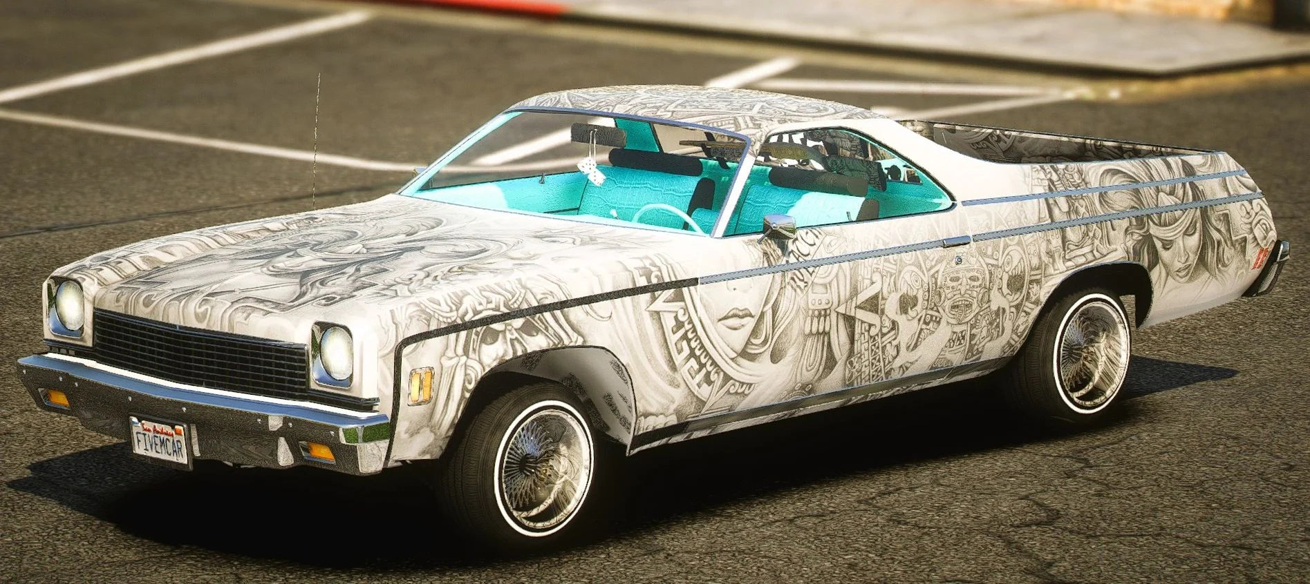 (Unbranded) Chevy El Camino Lowrider | Owl Frost