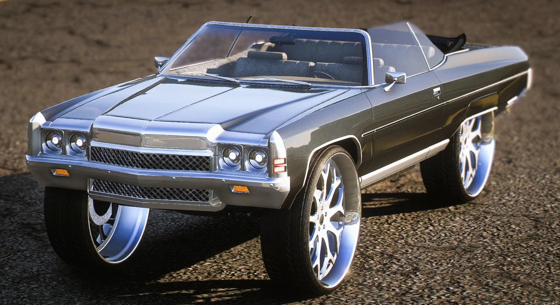 (Unbranded) Chevy Impala 1972 Drop Donk | HeavyF