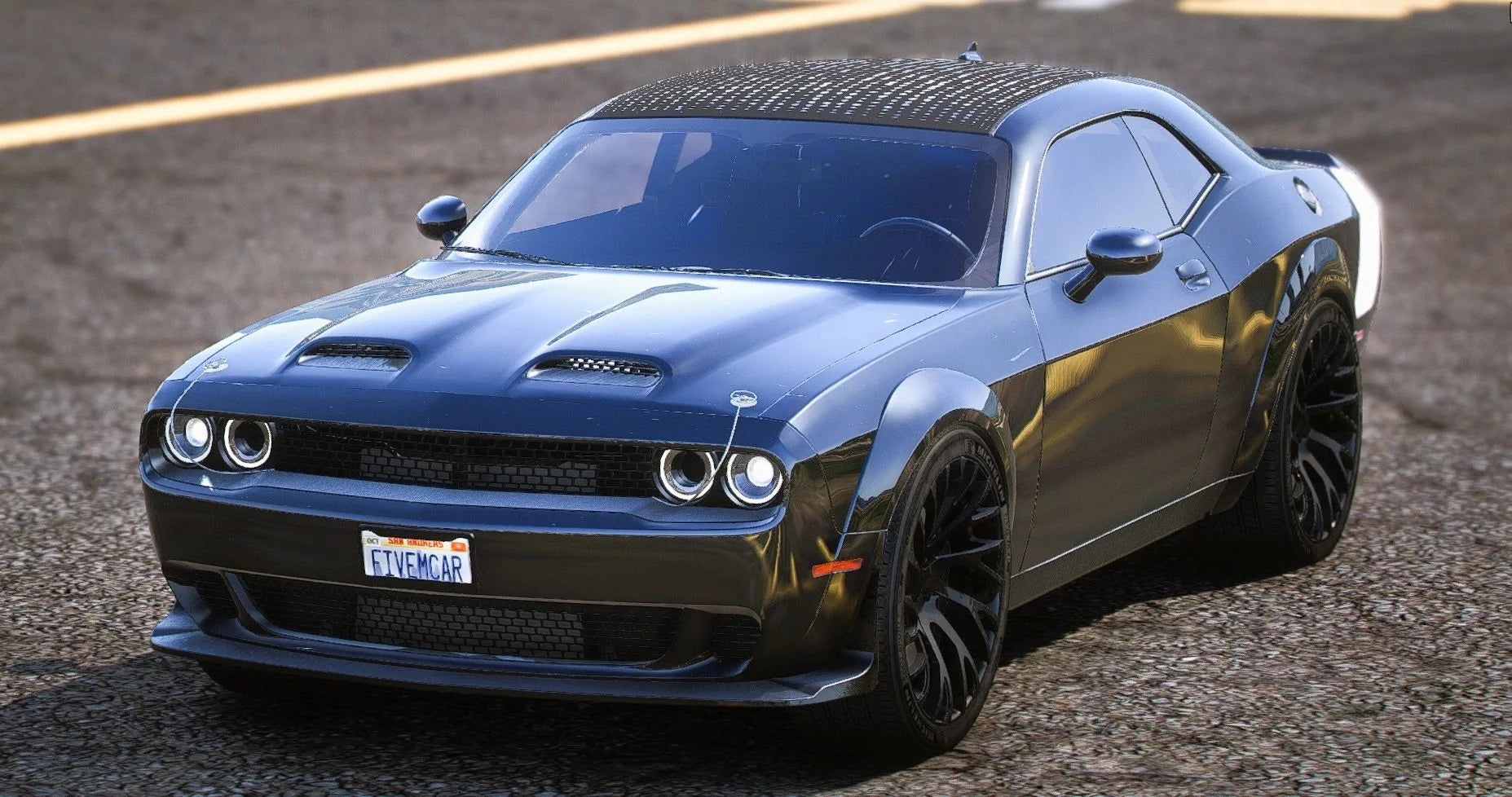 (Unbranded) Custom 2023 Dodge Challenger 1000HP Hellcat Redeye Black Ghost Edition On Forgiato Sincro's | 4K Customs