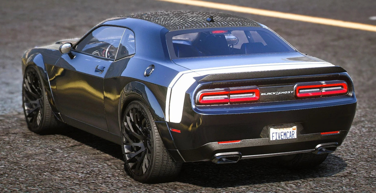 (Unbranded) Custom 2023 Dodge Challenger 1000HP Hellcat Redeye Black Ghost Edition On Forgiato Sincro's | 4K Customs
