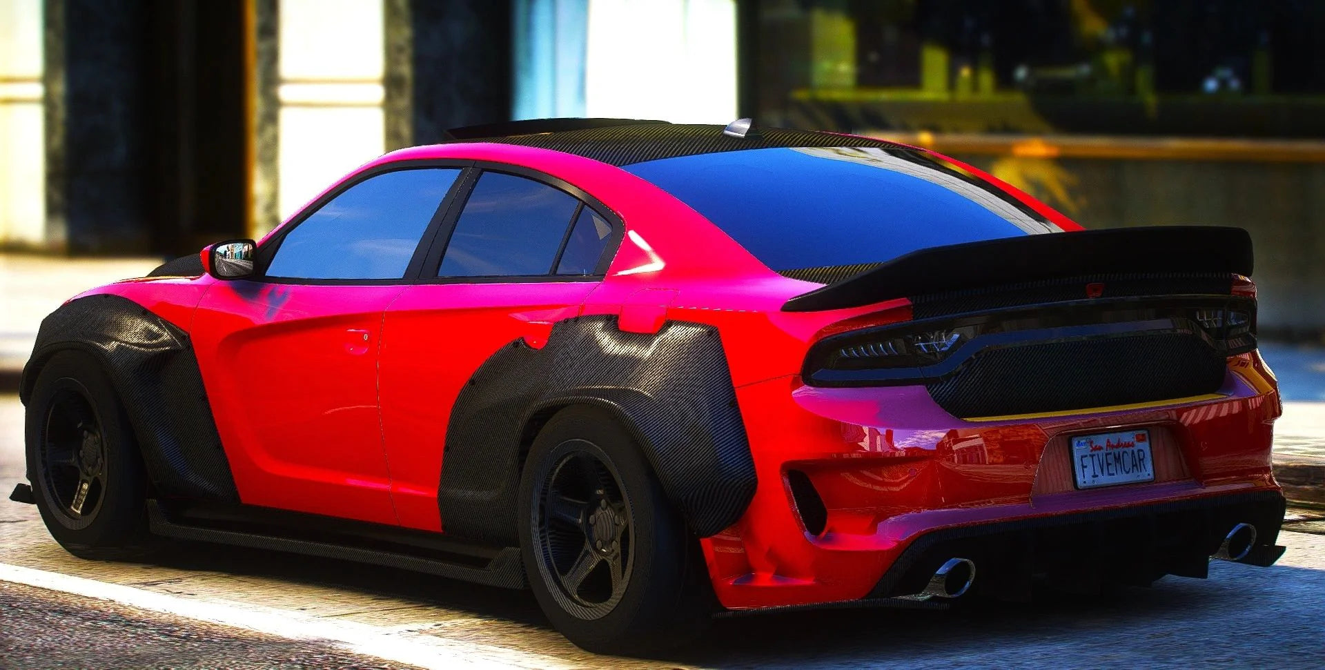 (Unbranded) Custom 2021 Dodge Charger Demon Carbon Body Widebody | 4K Customs