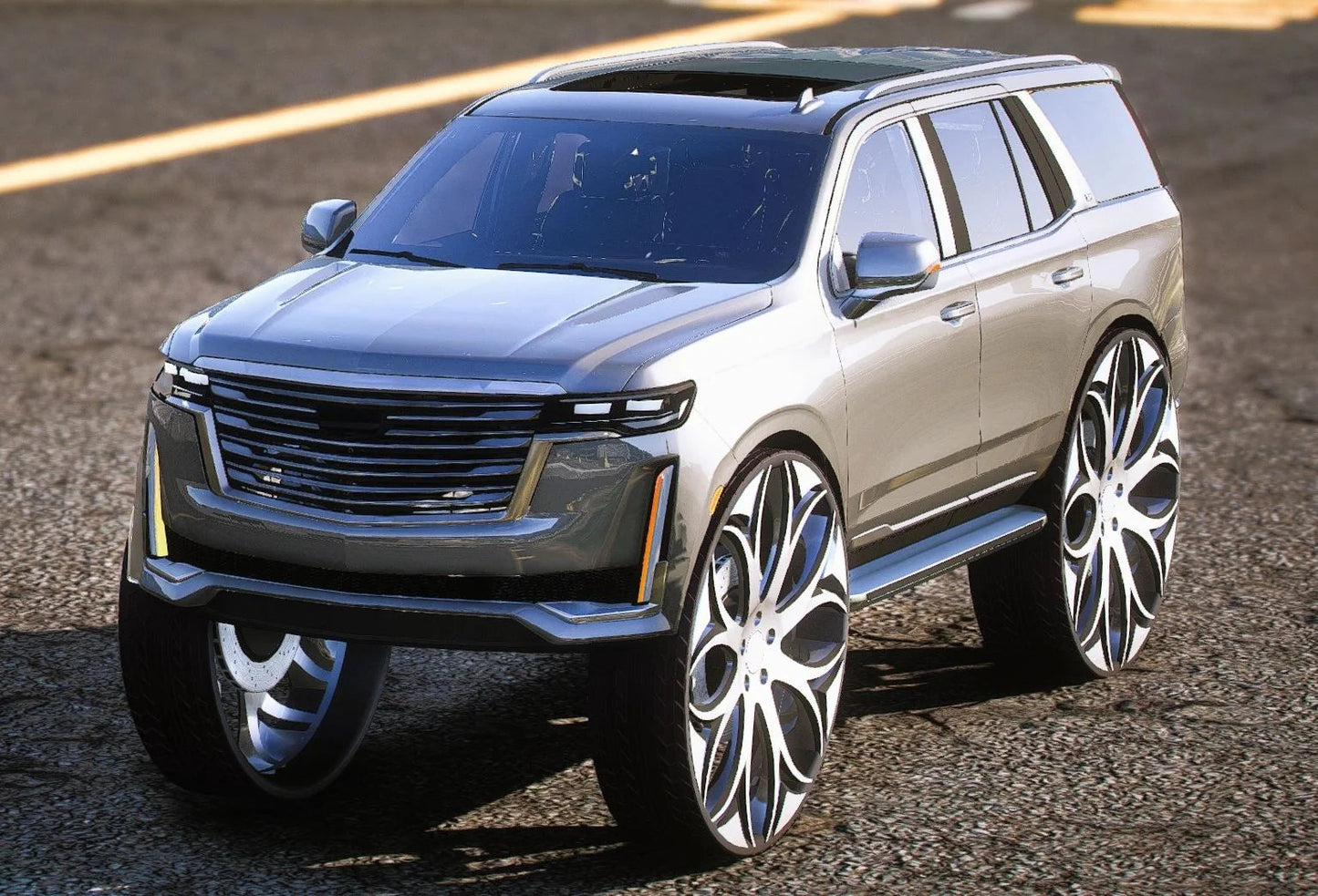 (Unbranded) Custom Cadillac Escalade Donk | Bansey Mods