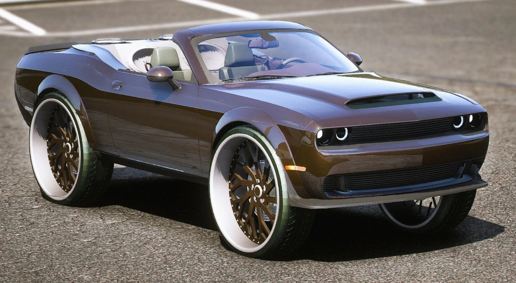(Unbranded) Dodge Challenger SRT Demon Roadster Donk | Flexx Gordon