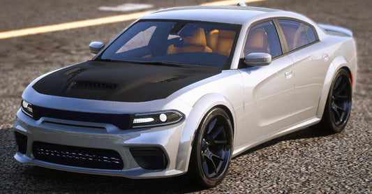 (Unbranded) Dodge Charger Hellcat Hermes Zebra Edition | Gwoppytrai