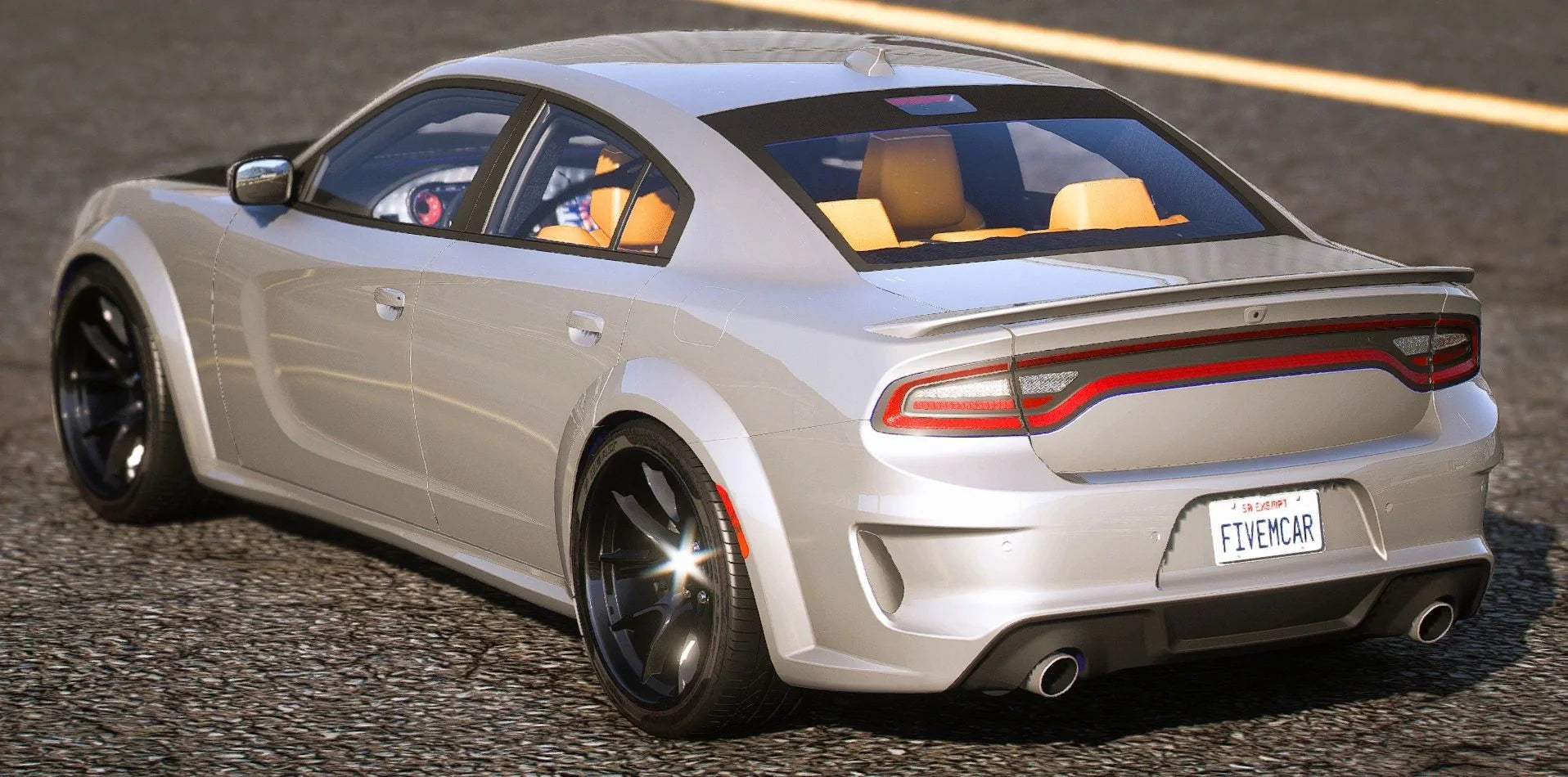 (Unbranded) Dodge Charger Hellcat Hermes Zebra Edition | Gwoppytrai