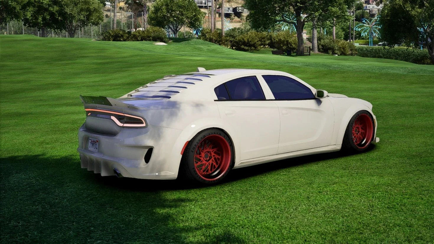 (Unbranded) Dodge Charger Widebody White Out | South Coast Custom