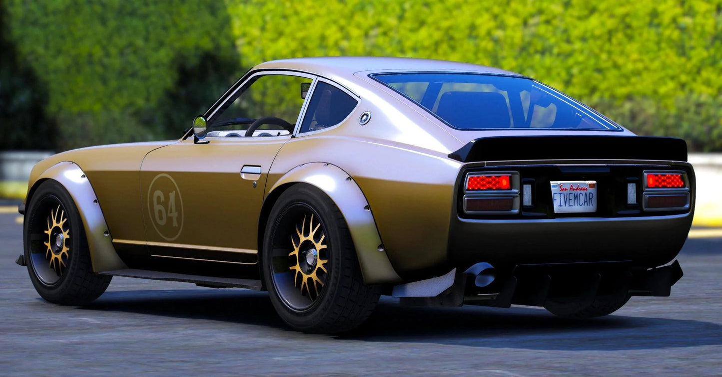 (Unbranded) Datsun 280Z Fosberg Racing Gold Leader 1975 | Ikx3