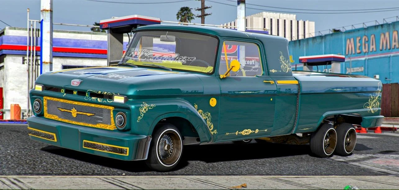 (Unbranded) Ford F100 6x6 Lowrider | Owl Frost