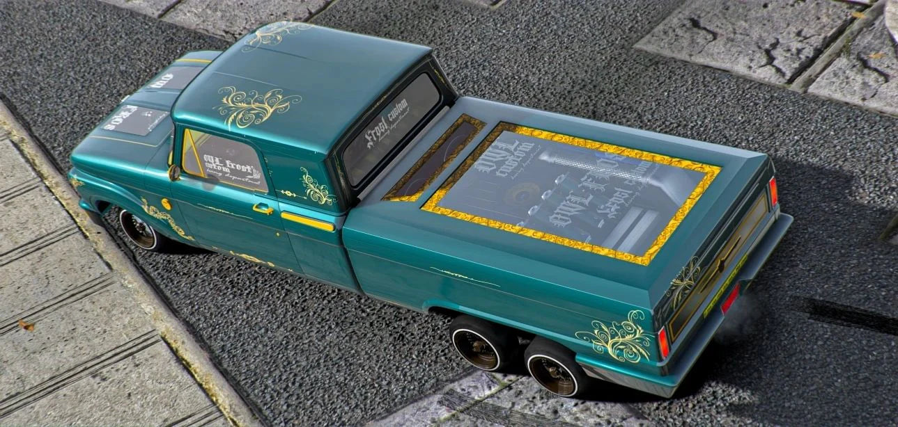 (Unbranded) Ford F100 6x6 Lowrider | Owl Frost