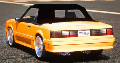 (Unbranded) Ford Mustang Fox 5.0 (Animated Roof) 5 seater | DDC Cars