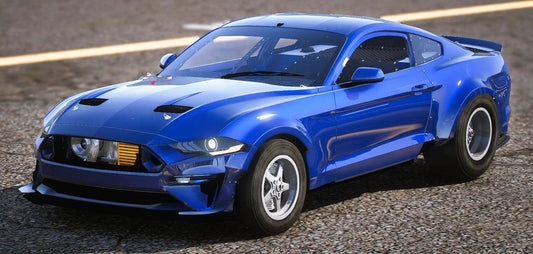 (Unbranded) Ford Mustang RTR Drag Car Single Turbo 1500WHP | Razer Kobain