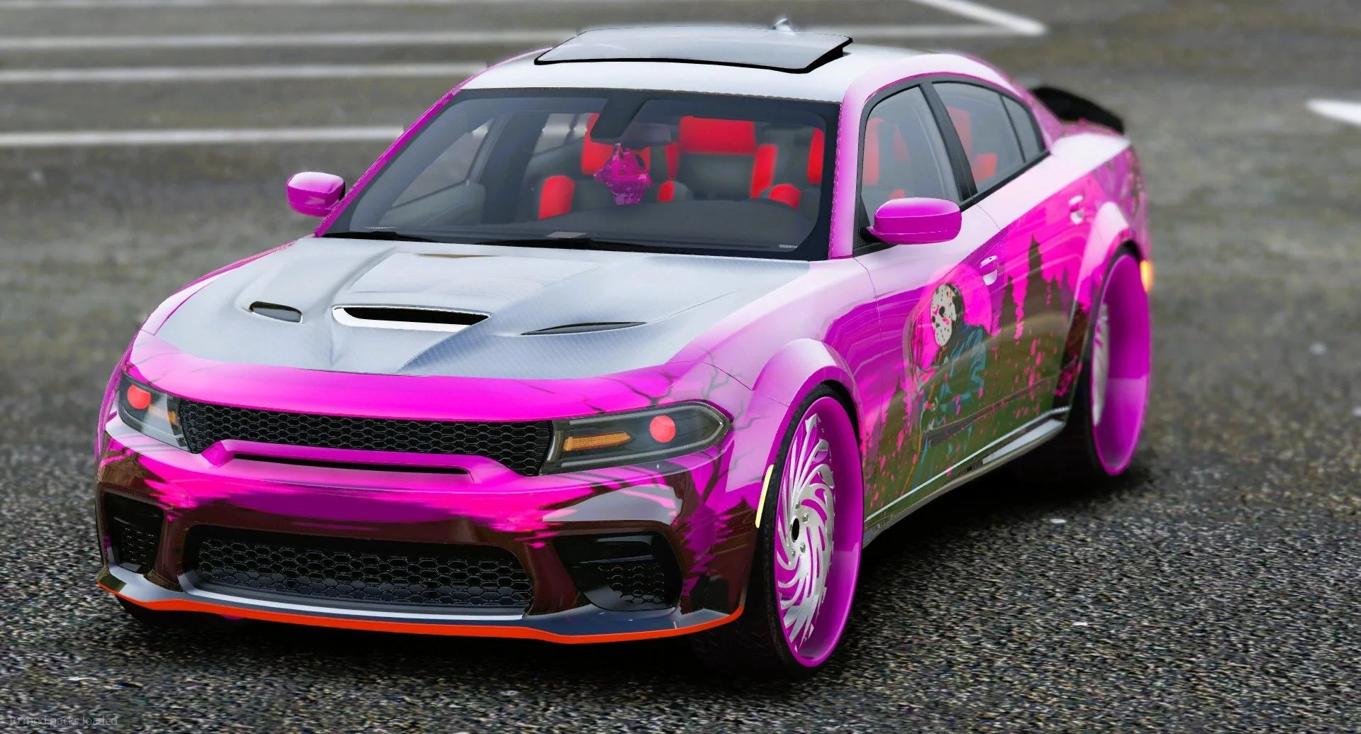 (Unbranded) Friday The 13th Dodge Charger SRT Ghoul Widebody Donk | FX Builds