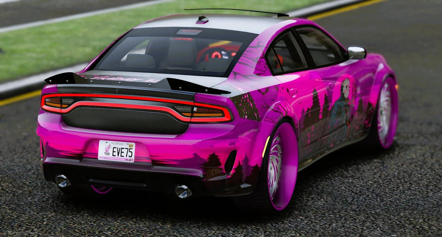 (Unbranded) Friday The 13th Dodge Charger SRT Ghoul Widebody Donk | FX Builds
