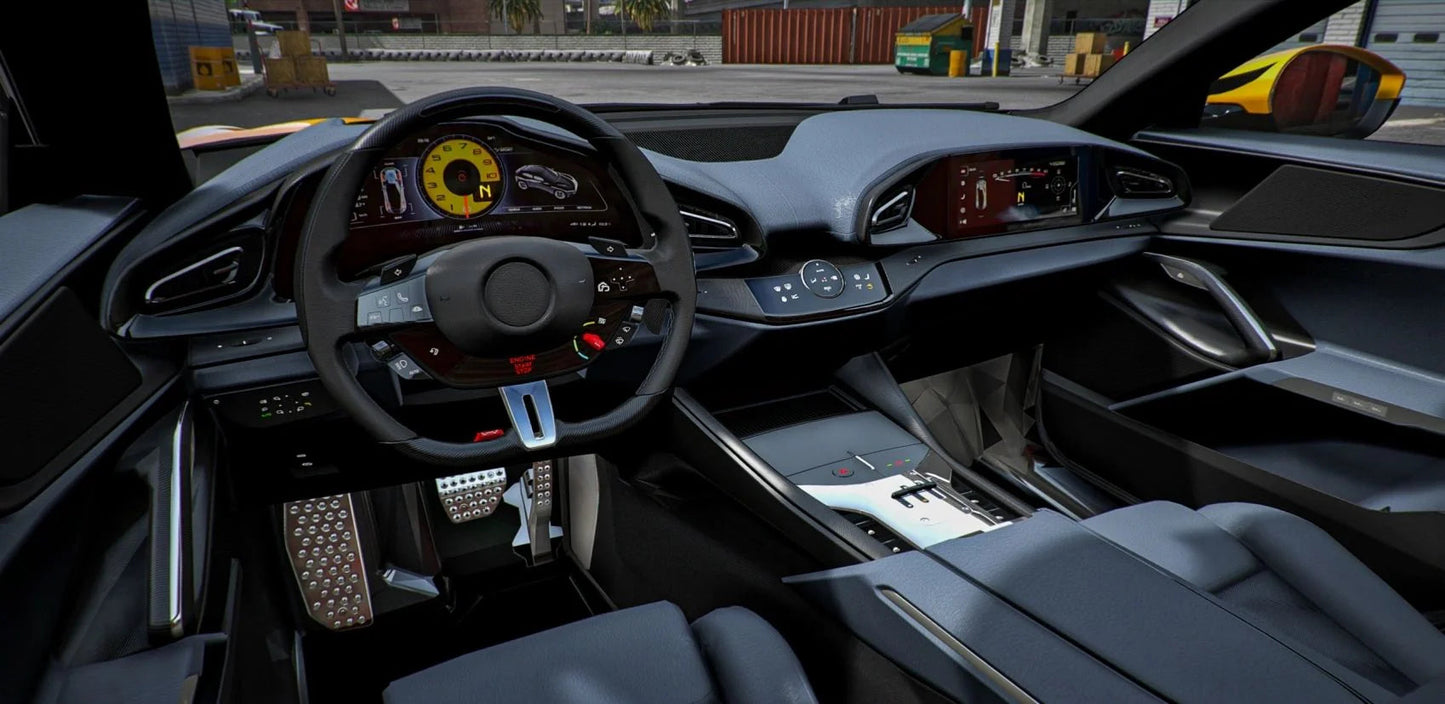 (Unbranded) Ferrari Purosangue Keyvany | Lemon