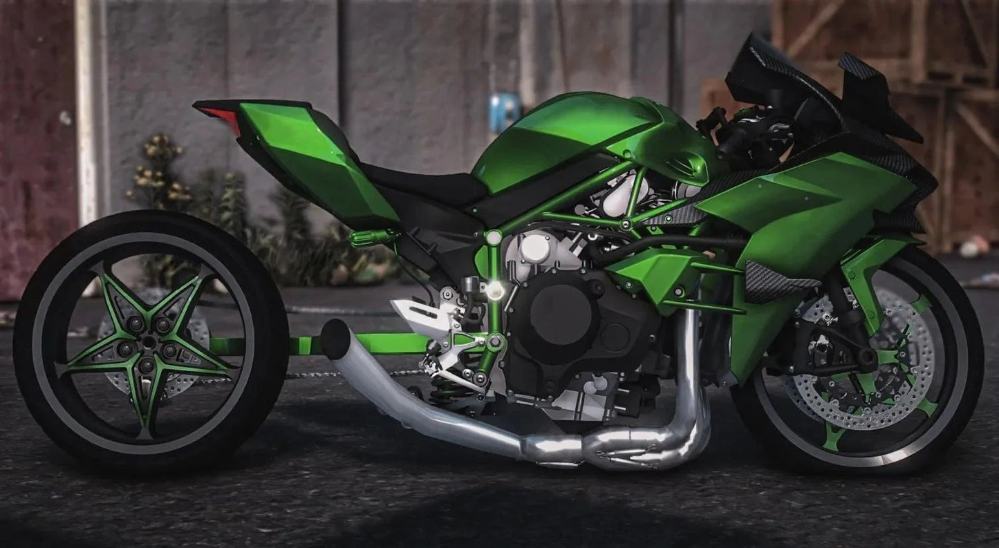 (Unbranded) Kawasaki H2R Drag Bike | Underground Customs