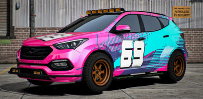 (Unbranded) Hyundai Santa Fe 4x4 (3 Liveries + Animated Sunroof) | Godric