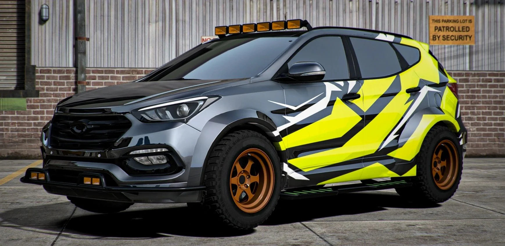 (Unbranded) Hyundai Santa Fe 4x4 (3 Liveries + Animated Sunroof) | Godric