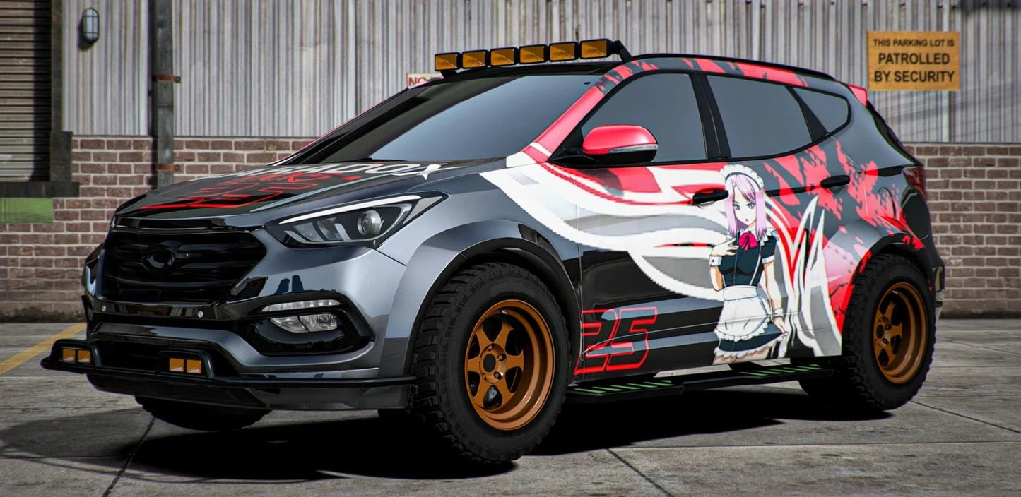 (Unbranded) Hyundai Santa Fe 4x4 (3 Liveries + Animated Sunroof) | Godric