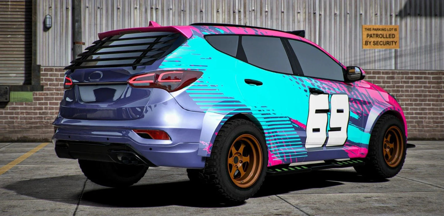 (Unbranded) Hyundai Santa Fe 4x4 (3 Liveries + Animated Sunroof) | Godric