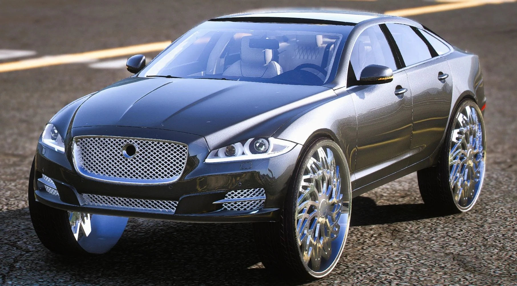 (Unbranded) Jaguar XJ on 32s 2015 | PNUT Customs