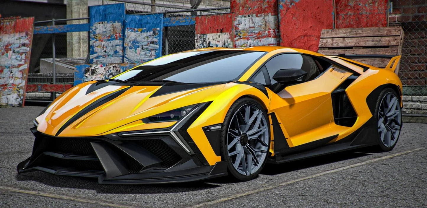 (Unbranded) Lamborghini Revuelto Keyvany | Lemon