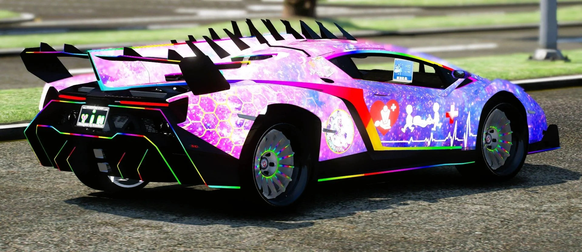 (Unbranded) Lamborghini Veneno [Dinamic RGB Lights] | LeVoice