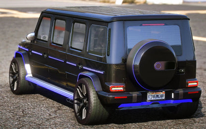 (Unbranded) Mercedes G-Wagon Limousine 10 Seater Animated Lights (Armored ) | IRASHI