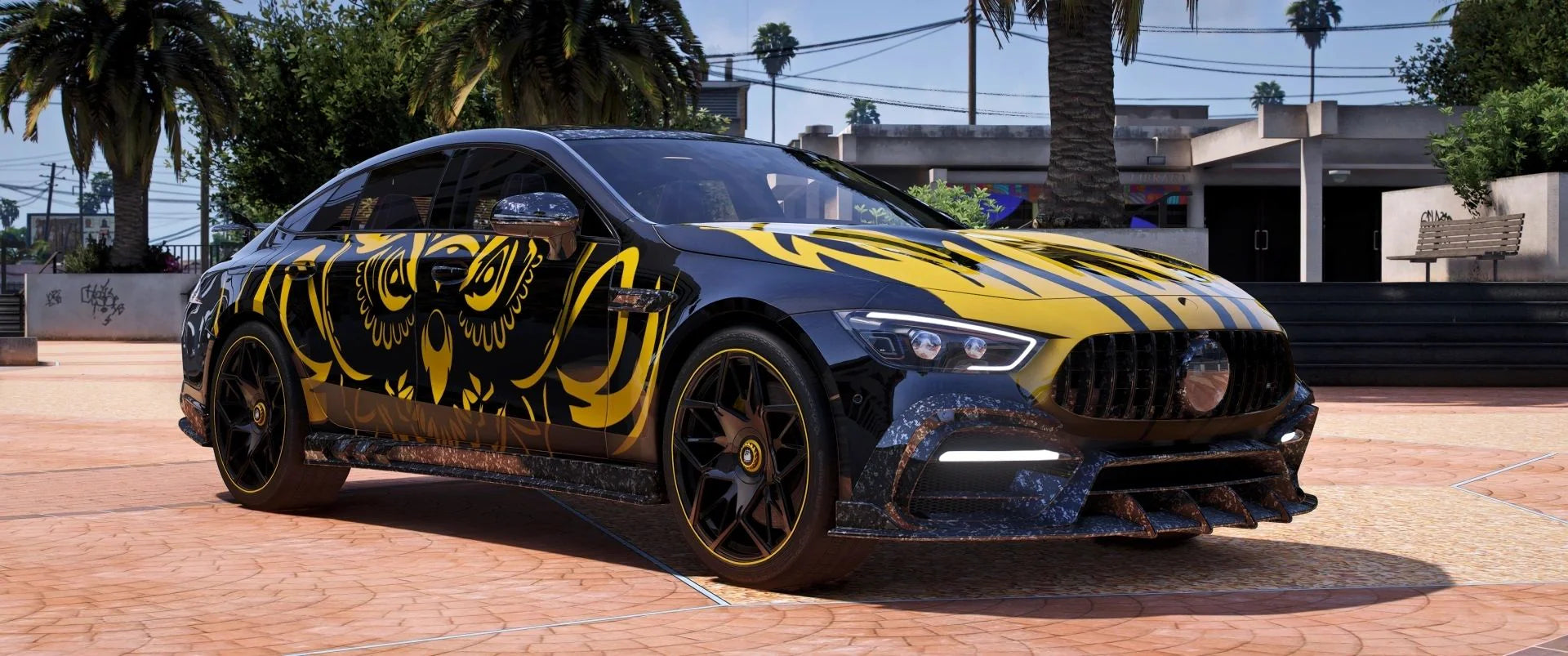 (Unbranded) Mercedes GT63S [Animation Roof] [210+ Tunings Part + 10 Liveries] | Majestic