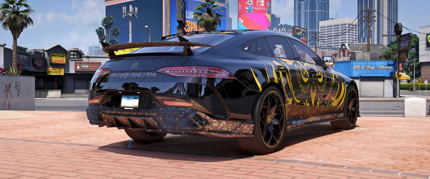 (Unbranded) Mercedes GT63S [Animation Roof] [210+ Tunings Part + 10 Liveries] | Majestic