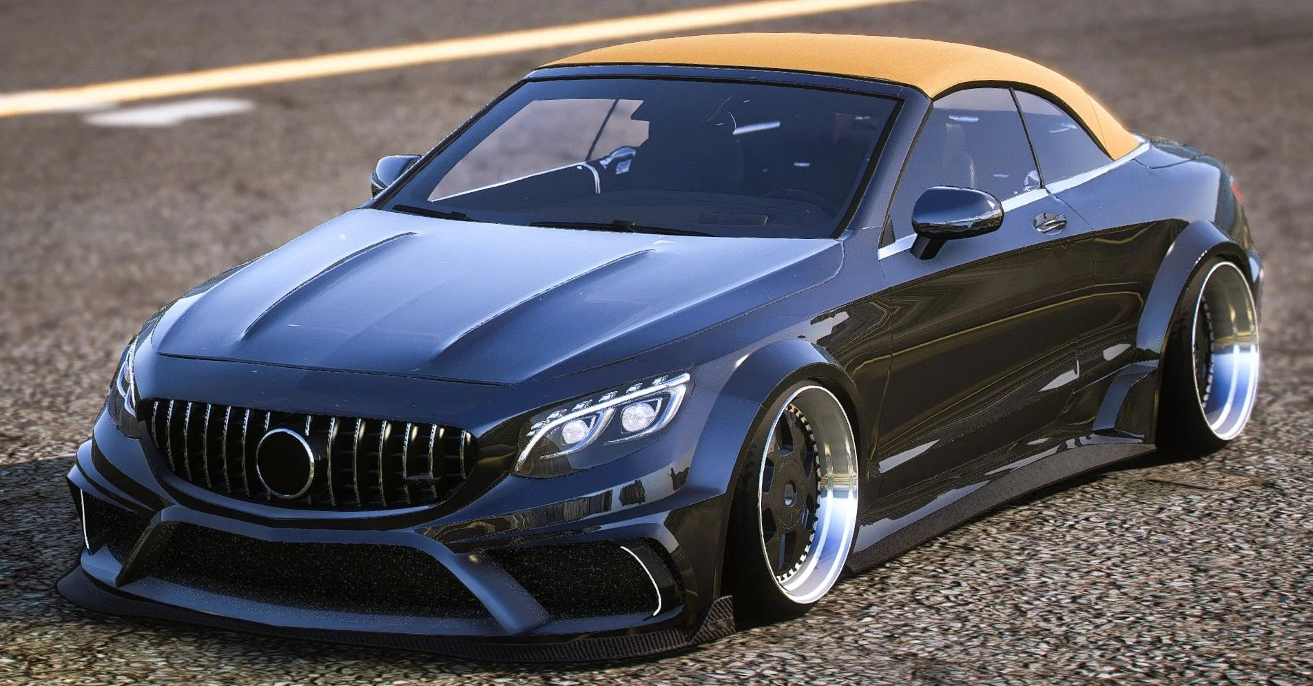 (Unbranded) Mercedes S63 Cabrio Custom [Animated Roof] | Macs Custom