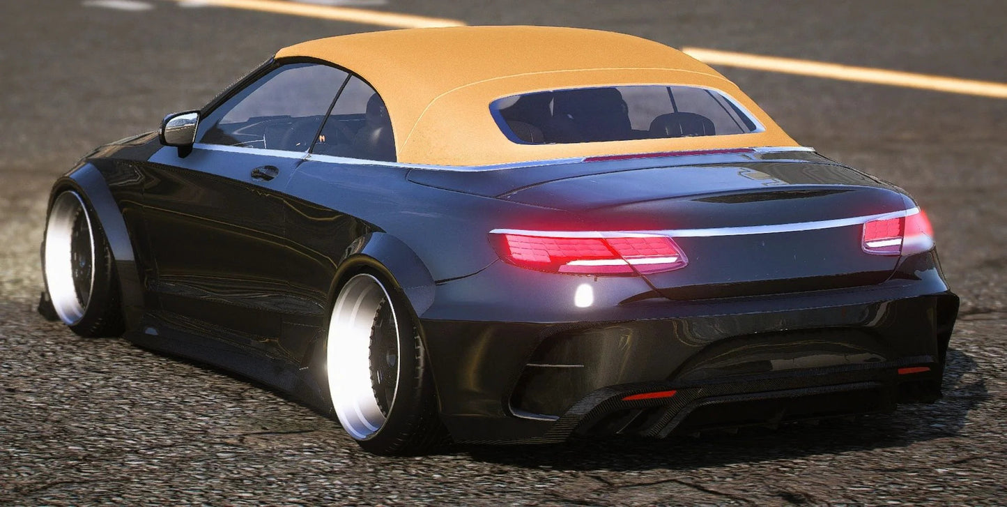 (Unbranded) Mercedes S63 Cabrio Custom [Animated Roof] | Macs Custom