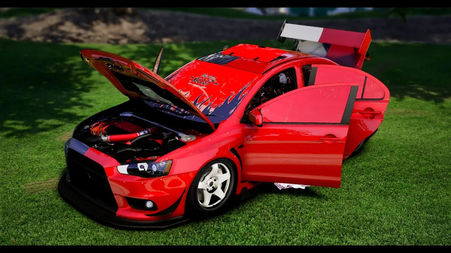 (Unbranded) Mitsubishi Evo X Widebody Livery Custom | South Coast Customs