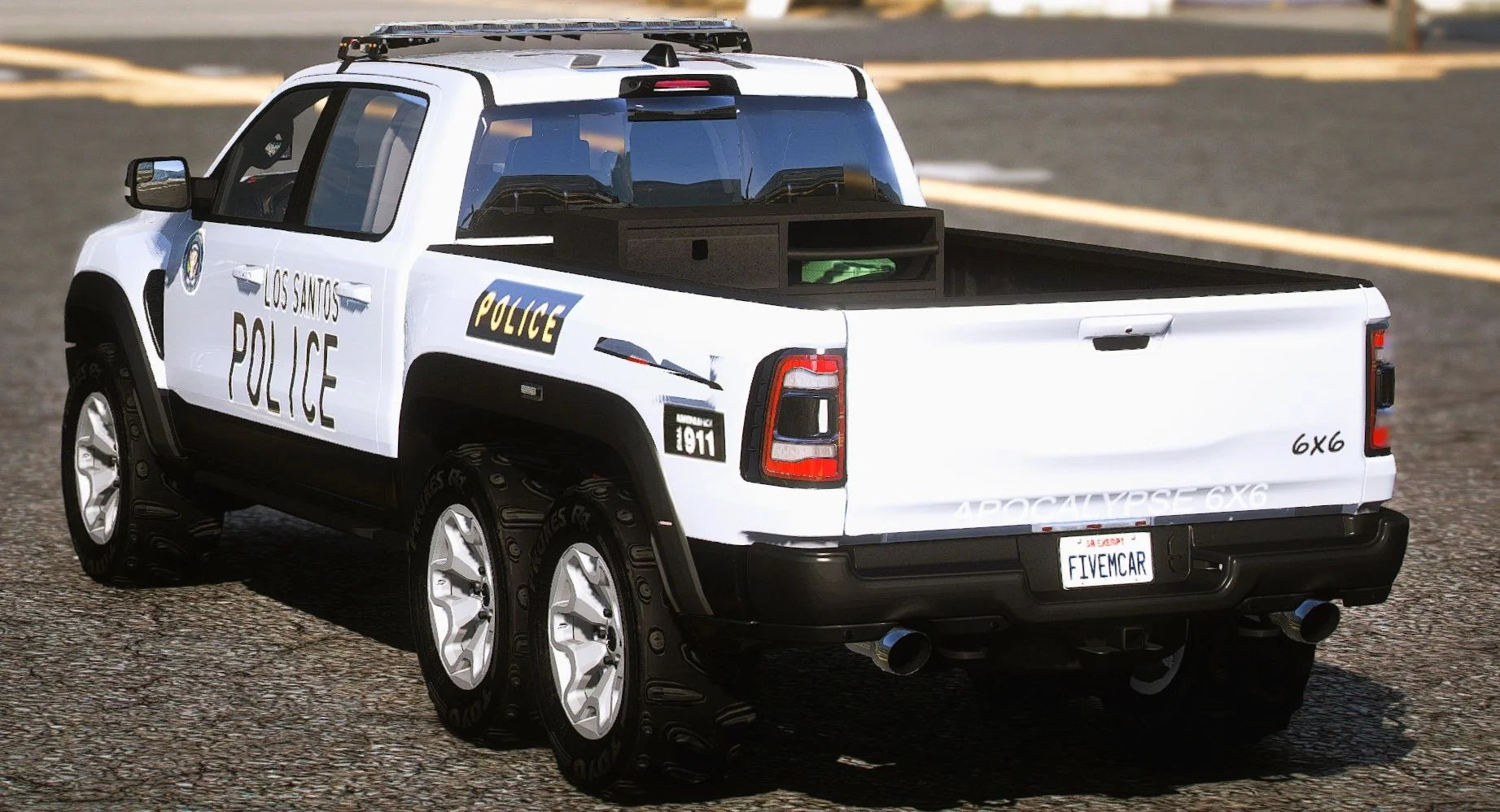(Unbranded) [Non ELS] 2022 Police Dodge Ram 1500 TRX 6x6 Warlord | DL Cars