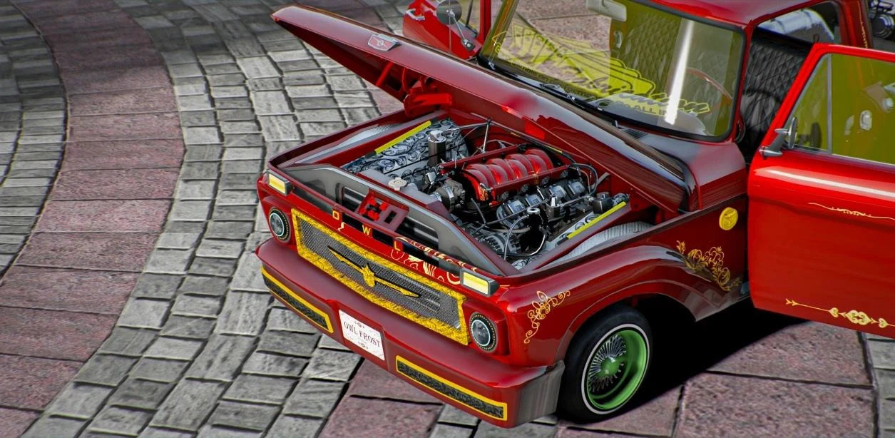 (Unbranded) Ford F100 Lowrider | Owl Frost