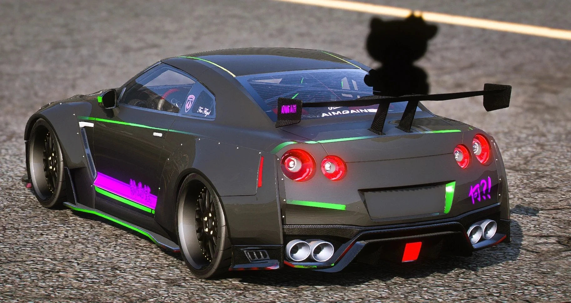 (Unbranded) Nissan GTR R35 - Hello Kitty Edition [Animated RGB Lights] | Dr Customs