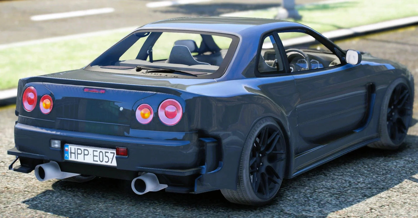 (Unbranded) Nissan Skyline GT-R R34 | Vanz123