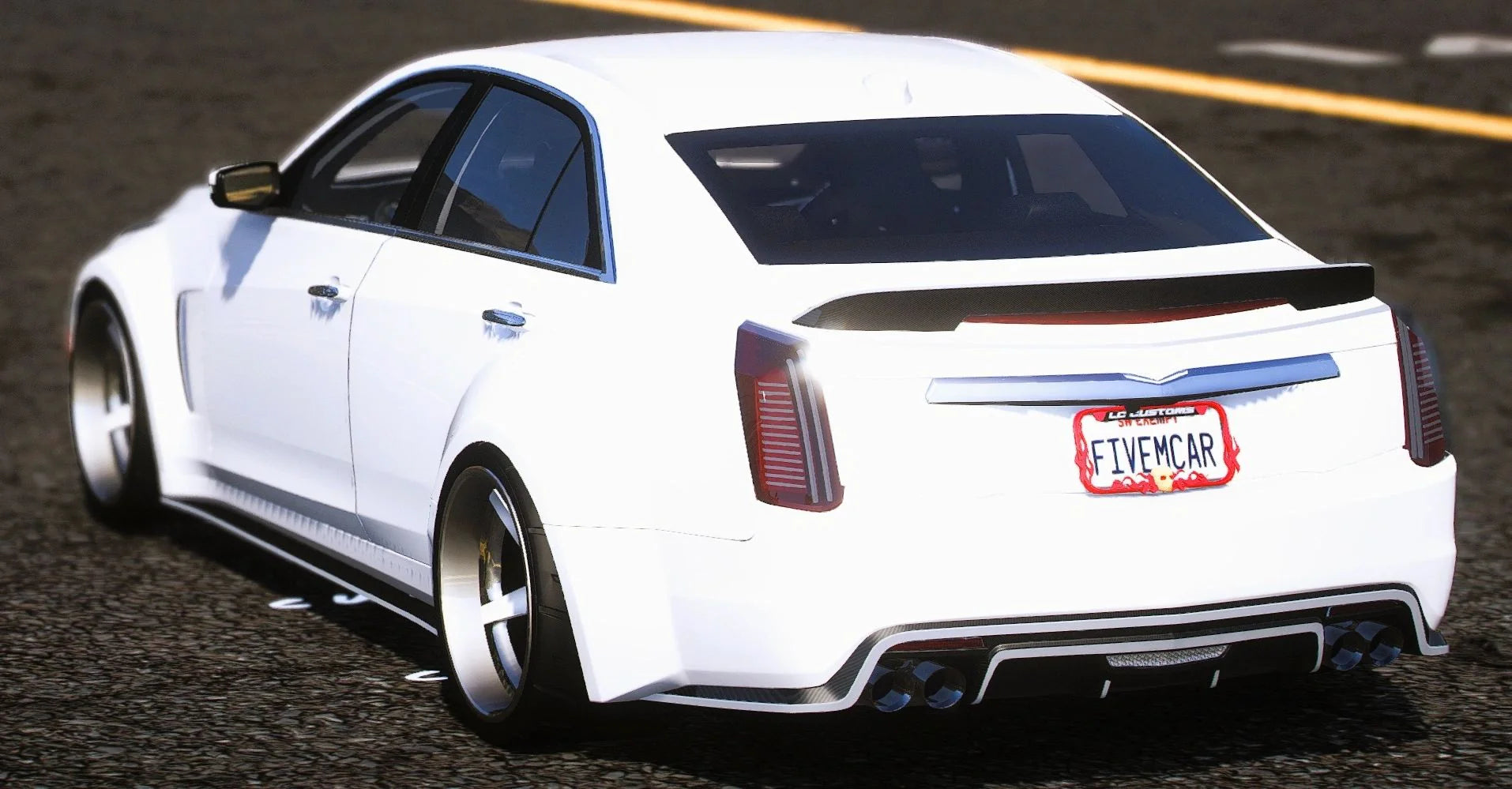 (Unbranded) Police Unmarked Cadillac CTS V Widebody Animated PD | Legendary Cars